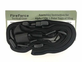 FireForce Tactical Gear Black Alpha CQB Three Point Tactical Sling NEW - £10.99 GBP