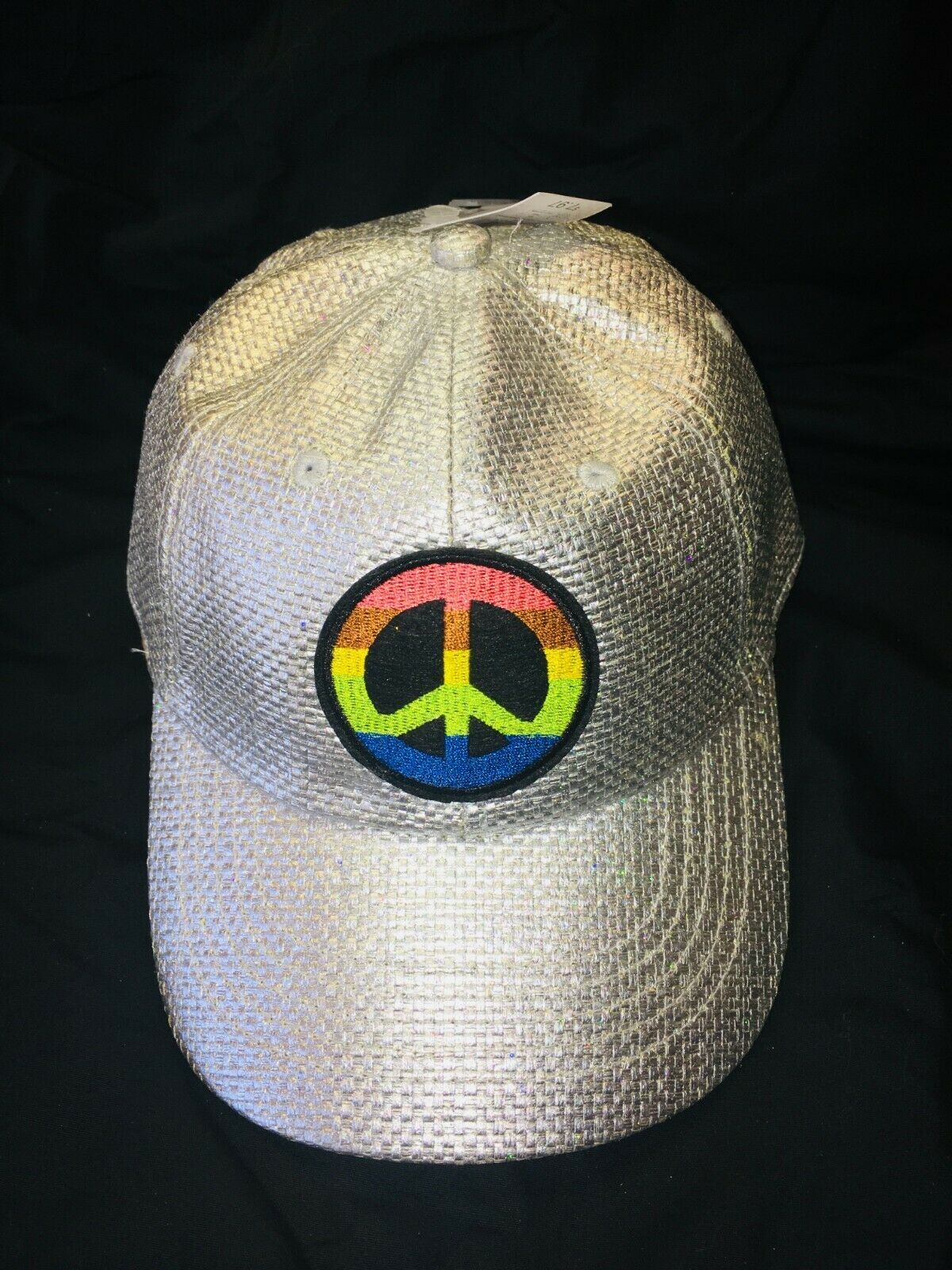 Primary image for Peace Sign  Ladies Baseball Cap Silver