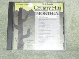 KARAOKE CD+G COUNTRY HITS MONTHLY September 1997 on screen lyrics (case-12) - £15.53 GBP