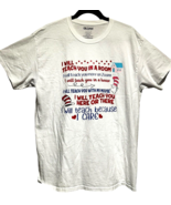 I Will Teach You In A Room - Cat In The Hat Teacher Shirt - White size L - $19.29