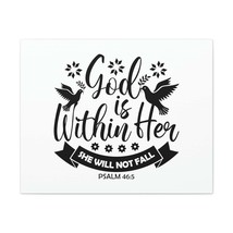  Psalm 46:5 God Is Within Her Bird Bible Verse Canvas Christian  - £55.07 GBP+