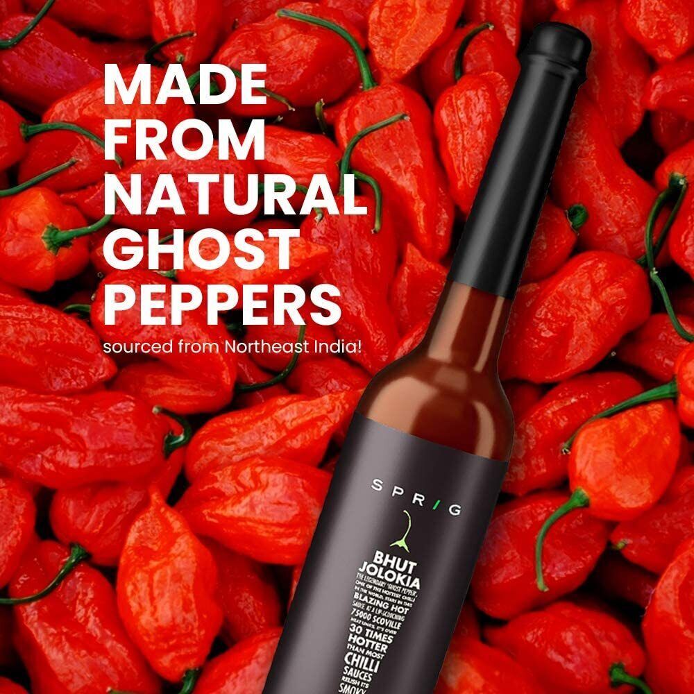 Bhut Jolokia Sauce | Made with World’s hottest Ghost Peppers | 75,000 SHU | Use - $34.64
