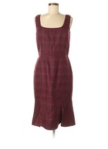 TORY BURCH Sleeveless Red Tweed Pleated Career Dress NEW NWT! Size 8 Medium - £117.16 GBP