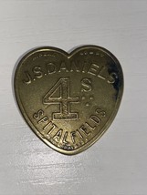 British token - Brass Heart Token - Spitalfields 4S - $9.49