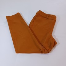 Old Navy Pixie Ankle Mid Rise Women&#39;s Orange Cotton Blend Jeans Size 12 ... - $13.85