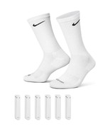 Nike Everyday Plus Cushion Crew Socks 6-Pack White, LG (Men 8–12 / Women... - $511.26 MXN