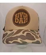 Vtg River Dan Camo Trucker Hat Cap Country Music Artist Camouflage Nissu... - $21.28