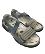 Therafit Lola Women&#39;s Leather Comfort Sandals Blue Grey EU 37 - $51.60 CAD