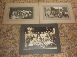New Hampshire Perkins-Huntoon Family Reunions (3) Cabinet Photos 1925-28 - £68.52 GBP