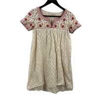 PAYAL JAIN Anthropologie Embroidered Aurora Cotton Shift Dress Size XS - £25.92 GBP