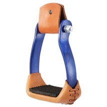 Tough-1 Aluminum Barrel Stirrups Blue - £47.36 GBP