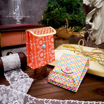 Fold Top Gift Box Bag Metal Cutting Dies Scrapbooking Card Decorative Craft - £13.88 GBP