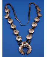 RARE Zuni Ashbury Gasper Sun Face Squash Blossom Necklace Sterling 92.3g - $1,168.60 CAD