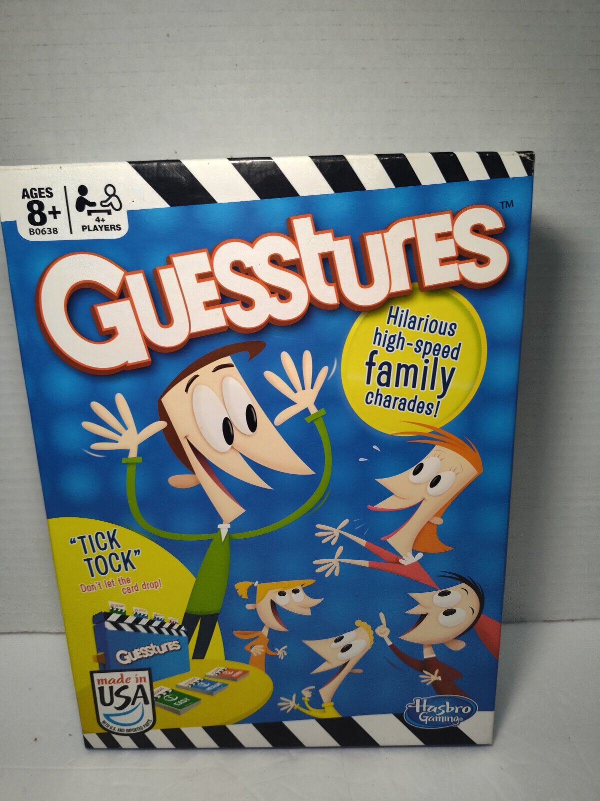 Hasbro Guesstures 2014 Board Game Charades Fun Complete - Timer Works - $9.89