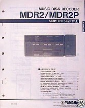 Yamaha MDR2 MDR2P MIDI Disk Recorder Data File Sequencer Original Servic... - $24.74