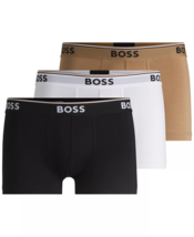 Hugo Boss Men's 3-Pk Boss One Cotton Stretch Logo Boxer Trunks Multi-Small  - $24.99