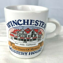 Winchester Mystery House 100 Years Vintage Souvenir TINY Mug Cup San Jose CA USA - £15.03 GBP