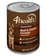 4health Grain Free Adult Beef and Chicken Recipe Wet Dog Food, 1 Can - 1... - $15.43 CAD