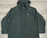 Carhartt C72 EVG Green Nylon Raincoat W/ Hood Jacket XL Regular Workwear... - $69.29