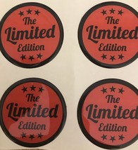 4X50 MM Silikone Stickers Limited Edition domed for wheel rim center caps - £10.22 GBP