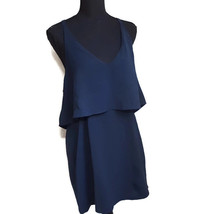 Tobi Womens Dress Large Navy Blue Straps Short Exposed Back Party - £20.47 GBP