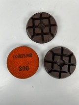 3-PACK 3&quot; 200 Grit Resin Bond Concrete Diamond Polishing Pad Wet/Dry Use - $35.63