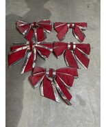 Set Of 5 Municipal Christmas Decorations Commercial Bows 24” By 24” - $69.37 CAD