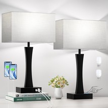 Bedside Lamps For Night Stands - 3 Way Dimmable Table Lamp For, Bulbs Included - £56.78 GBP