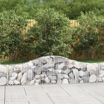  Gabion Basket Set of 2 Silver Galvanized Iron Extra Large - $6,070.31 MXN