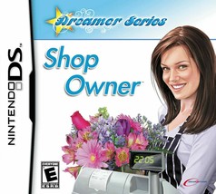 Nintendo DS DSi Dreamer: Shop Owner Video Game 3DS XL simulation florist grocer - £10.49 GBP