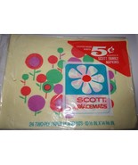 Vintage Scott Family Placemats Mod Style 8 Two Ply Paper Placemats 1968 - $4.99