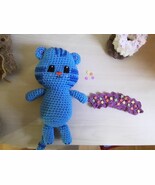 Handmade Tigey tiger, crochet doll, 10&quot; amigurumi, stuffed animal - $37.62