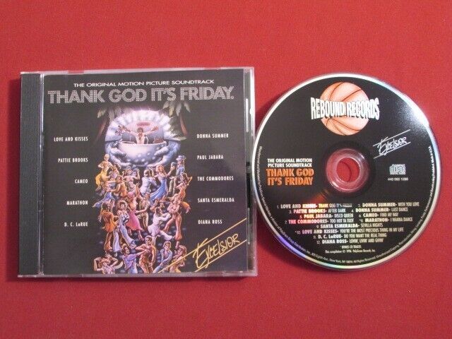 Primary image for THANK GOD IT'S FRIDAY 1996 REBOUND PRESS 12 TRK CD DISCO ORIGINAL SOUNDTRACK OOP