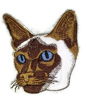 Amazing Custom Cat Portraits[Siamese Catface ] Embroidered Iron On/Sew Patch [3&quot; - £8.13 GBP