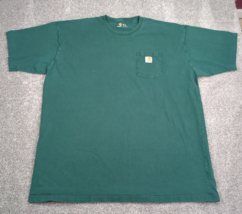 Carhartt Shirt Men 3XLT Tall Green Original Fit Heavy Pocket Workwear Rugged K87 - £10.17 GBP