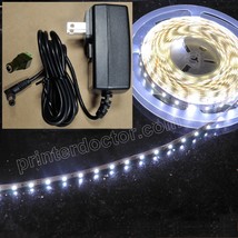 8.2&#39; under cabinet White 3528 LED strip light 5000K 12v power supply UL ... - $24.88