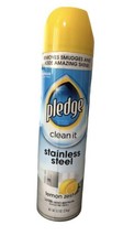 Pledge Clean It Stainless Steel Spray Lemon Zest 9.7 Oz New HTF - £19.46 GBP
