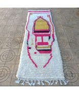 Rug Runner Berber Pink Moroccan Runner Rug 3x10 Handmade Wool Hallway St... - £264.71 GBP