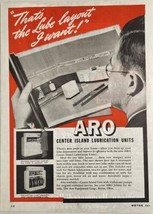 1946 Print Ad ARO Center Island Lubrication Units Service Stations Bryan,Ohio - £11.87 GBP