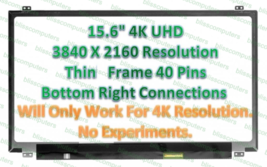 15.6&quot; Uhd 4K Matte Display Screen Panel Asus Vivobook Pro N552VW Series - £71.39 GBP