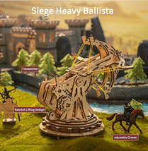 Robotime ROKR Siege Heavy Ballista 3D Wooden Puzzle War Game Assembly To... - £31.31 GBP