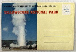 Yellowstone National Park 14 Postcard Souvenir Folder - £7.84 GBP