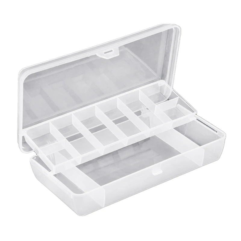 Hand Tool Storage Box Organizer Case Plastic Tray Compartments Fishing H... - £47.08 GBP