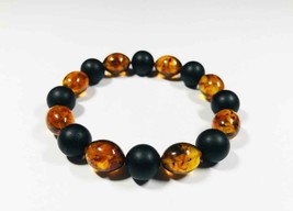 Real Amber bracelet  Baltic Amber Jewelry  Genuine amber bracelet  pressed - £33.24 GBP