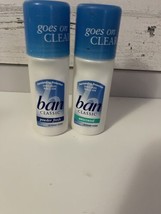 Ban Roll On Deodorant Classic Unscented Powder Fresh Clear Full Size - £20.25 GBP