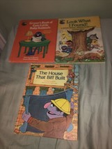 Vintage Lot Of 3 The Sesame Street Books Grover Biff Ernie Bert Big Bird Count - £11.01 GBP