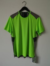 Nwt Lululemon Seawheeze Neon Green Grey F&amp;F Ss Top Shirt Men&#39;s Large - $135.79