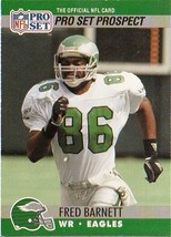 FRED BARNETT  1990 PRO SET # 746 ROOKIE - $32.38 MXN