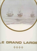 Restaurant Amiral Le Grand Large Menu D&#39;Oleron France signed Joel Lebeaupin - £65.78 GBP