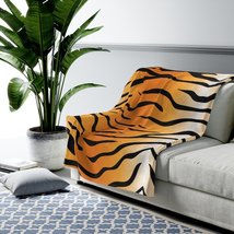 Velveteen Plush Blanket, Tiger Stripes - £31.92 GBP+